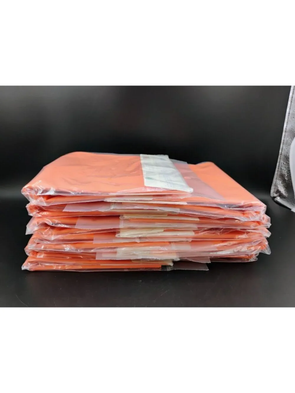 Orange Table Covers By Spritz 52.5x108 Inch Pack Of 8 New